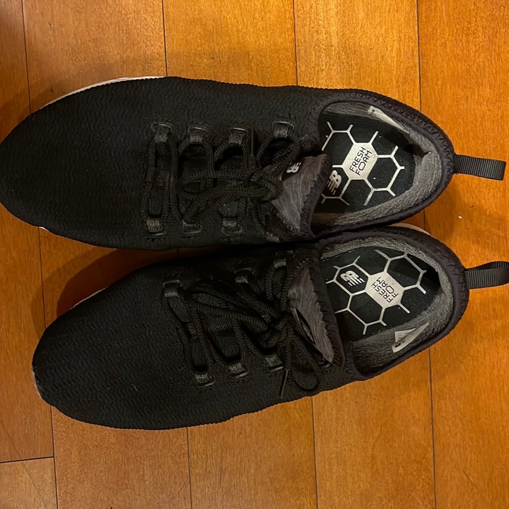 New Balance Fresh Foam Sneakers 9.5 Black, Grey and White